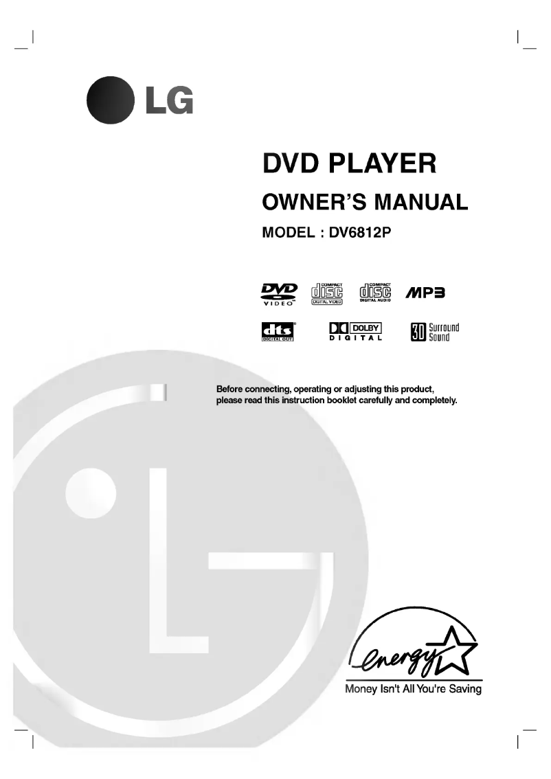 Página 1 del manual Manual de usuario LG DV6812P