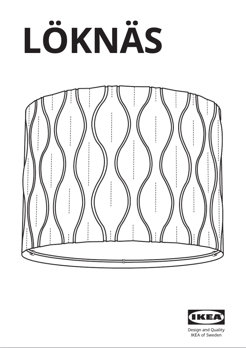 Imagen de la primera página del manual del dispositivo LÖKNÄS 304.062.25