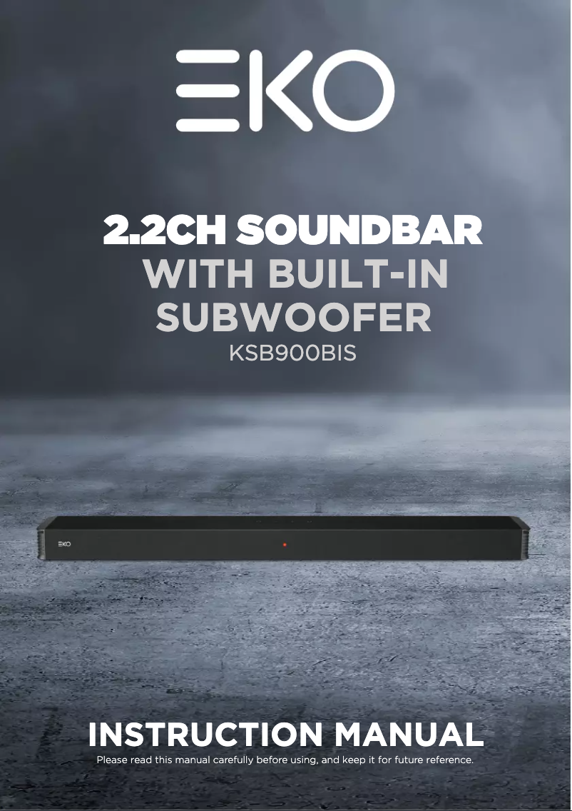 Page 1 de la notice Manuel utilisateur EKO KSB900BIS