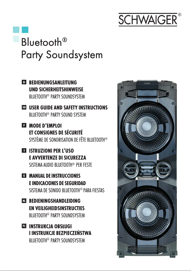 Page 1 de la notice Manuel utilisateur Schwaiger 658057