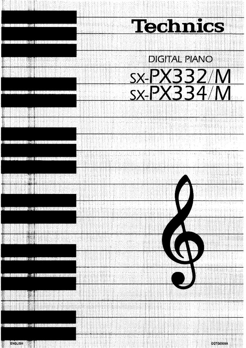 Image de la première page du manuel de l'appareil SX-PX334