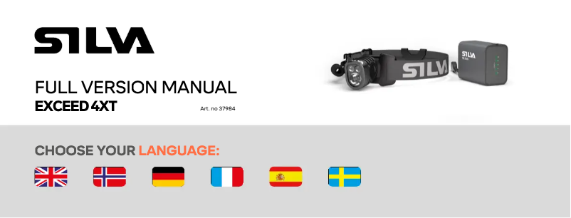 Página 1 del manual Manual de usuario Silva Exceed 4XT