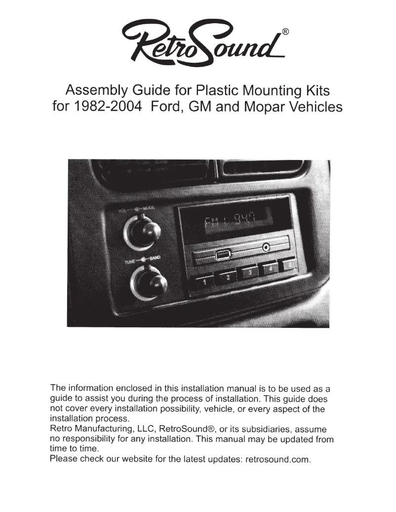 Page n°1 - Manuel utilisateur RetroSound 270-680
