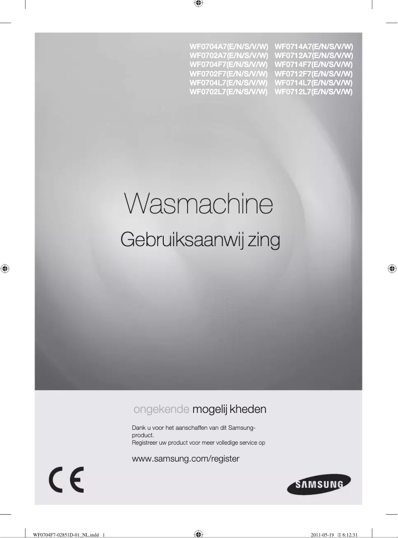 Image de la première page du manuel de l'appareil WF0704Y8E