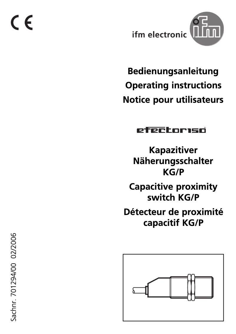 Página 1 del manual Manual de usuario IFM KG5028