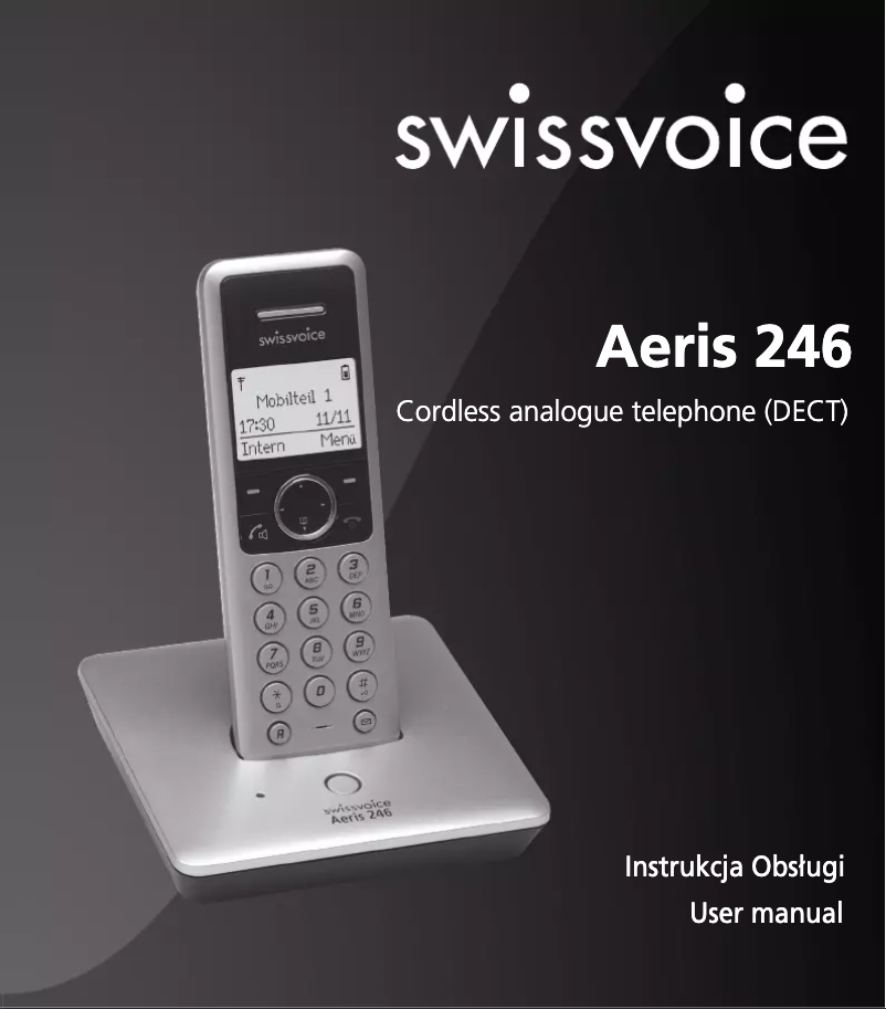 Image de la première page du manuel de l'appareil Aeris 246