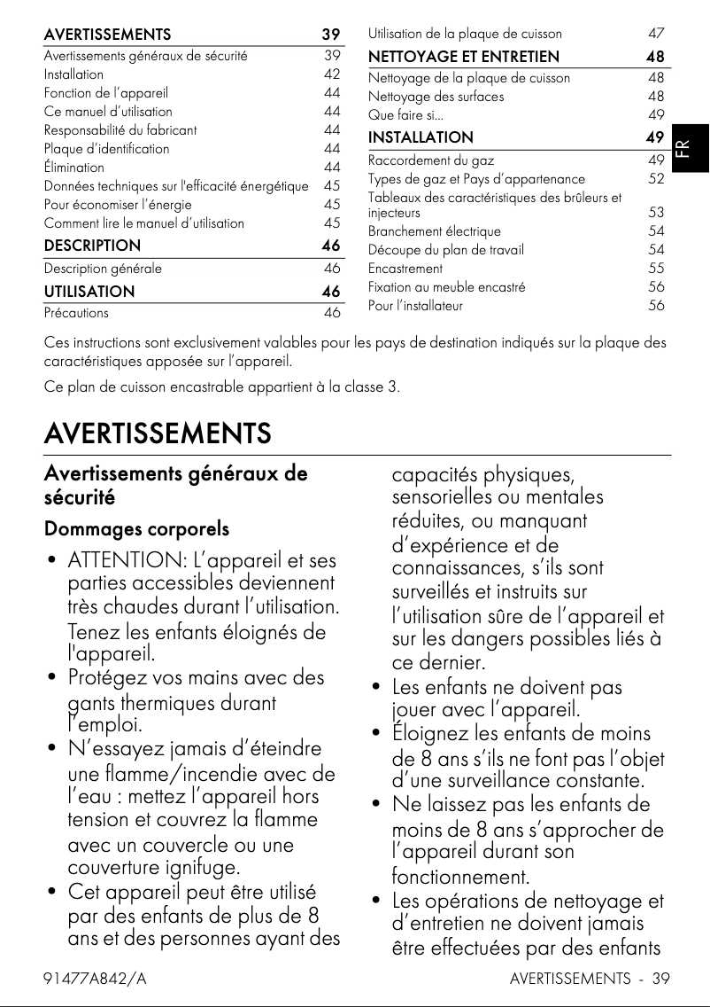 Image de la première page du manuel de l'appareil S60GHS