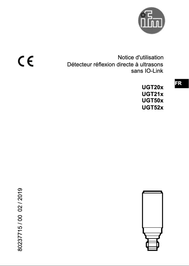 Image de la première page du manuel de l'appareil UGT505