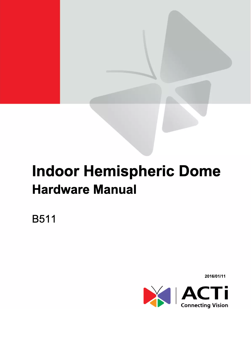 Image de la première page du manuel de l'appareil B511