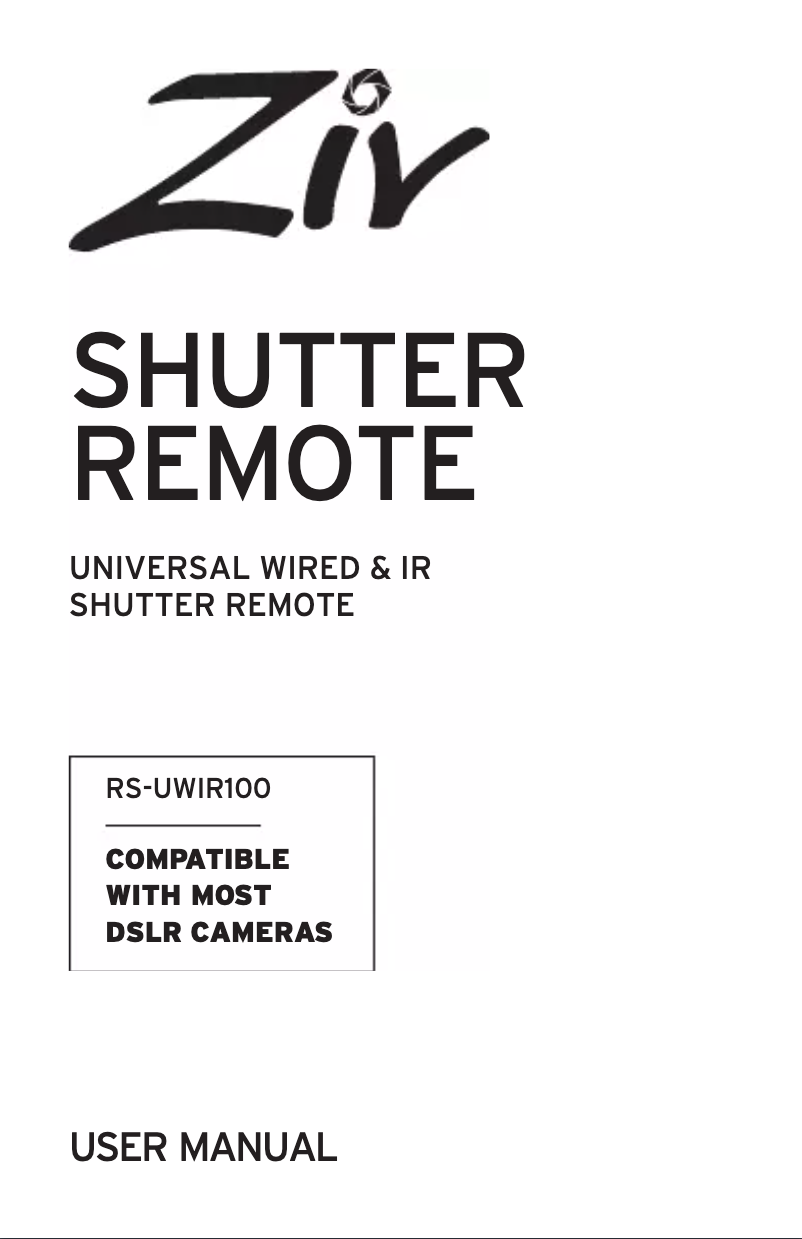 Image de la première page du manuel de l'appareil RS-UWIR100