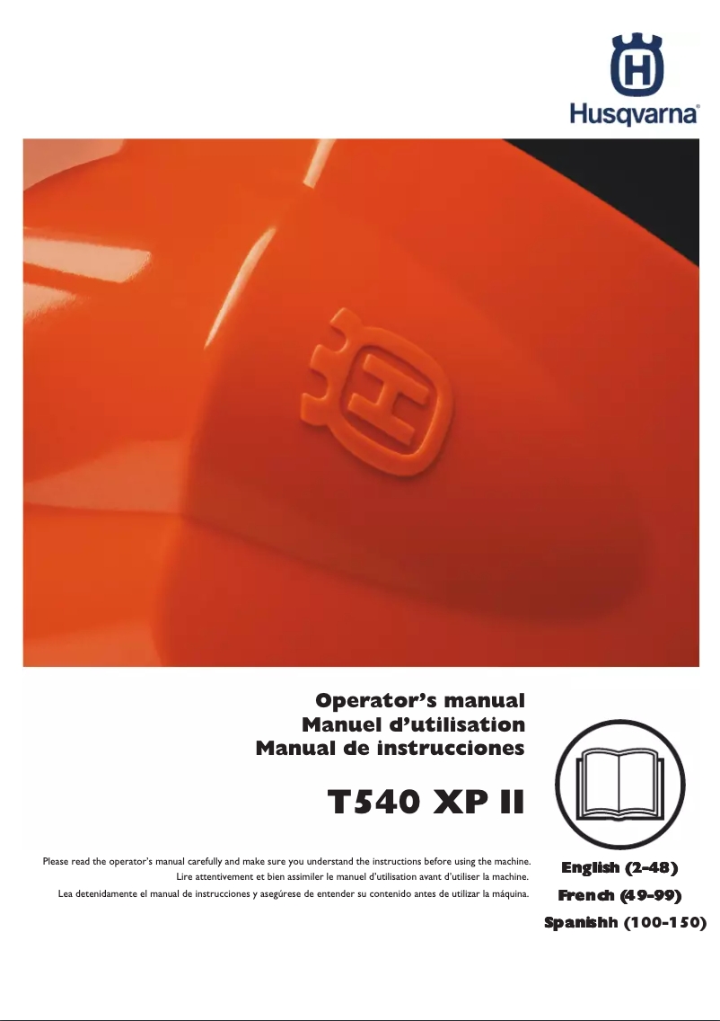 Page n°1 - Manuel utilisateur Husqvarna T540 XP II