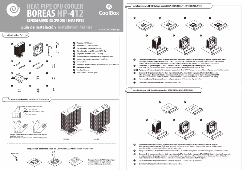 Page n°1 - Manuel utilisateur CoolBox VENCOOHPQ12