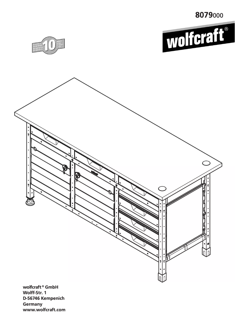 Page 1 de la notice Manuel utilisateur Wolfcraft 8079000