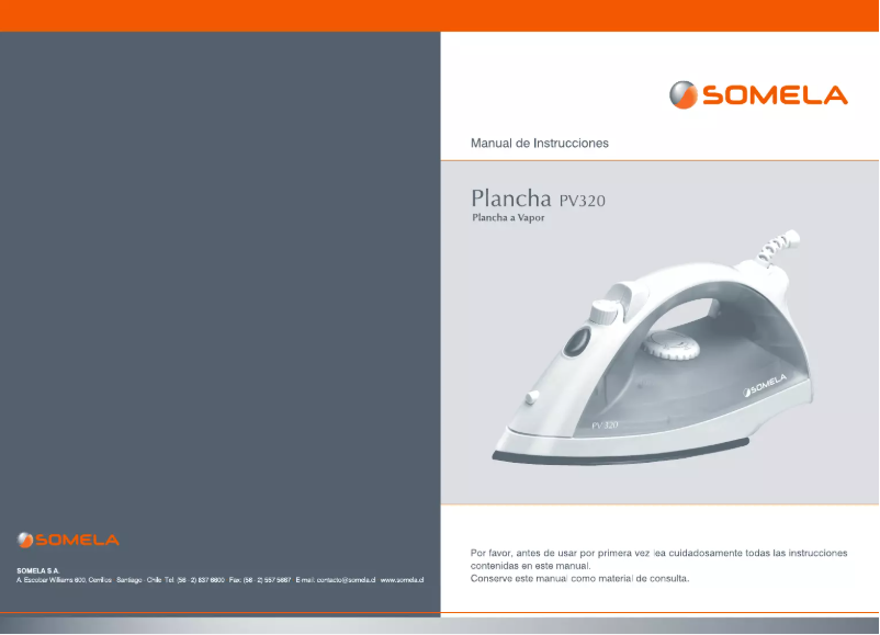 Page 1 de la notice Manuel utilisateur Somela PV320R