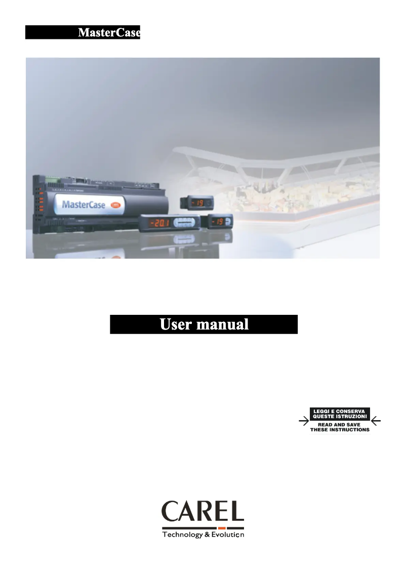 Image de la première page du manuel de l'appareil MasterCase