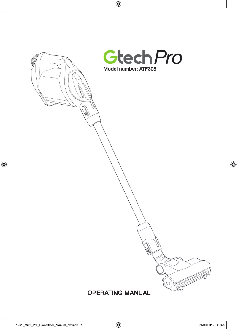 Page n°1 - Manuel utilisateur G-Technology Pro ATF305