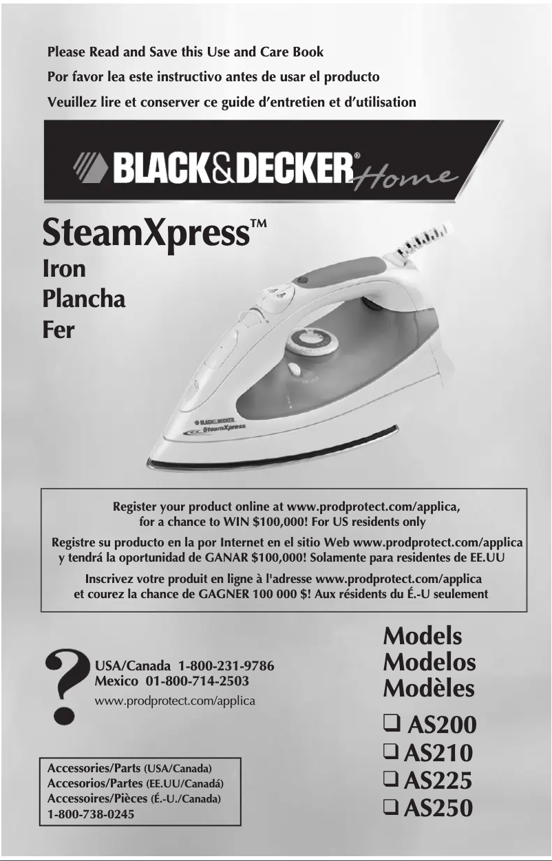 Image de la première page du manuel de l'appareil AS250