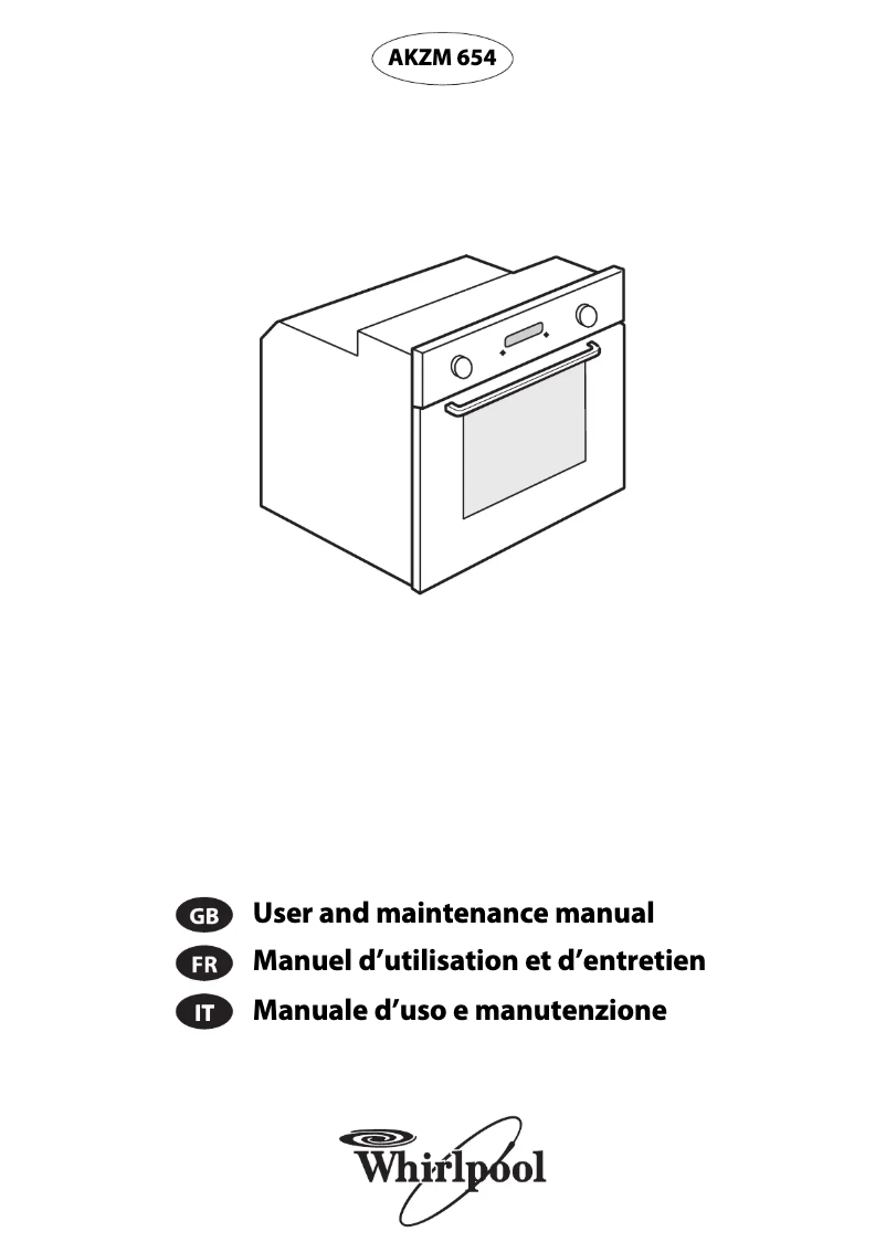 Imagen de la primera página del manual del dispositivo AKZM 654