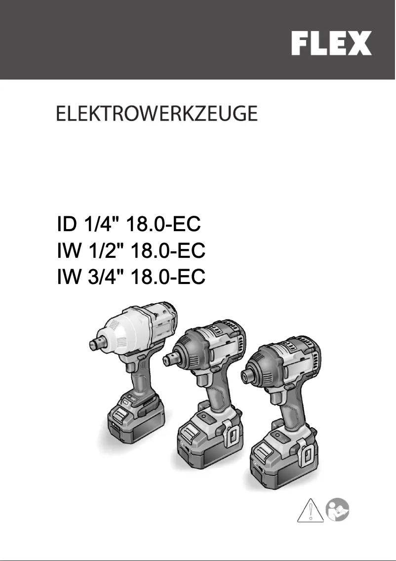 Page 1 de la notice Manuel utilisateur Flex ID 1/4" 18.0-EC