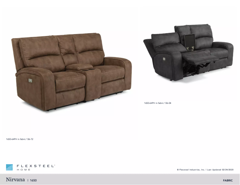 Page n°1 - Manuel utilisateur Flexsteel Nirvana 1650-64PH