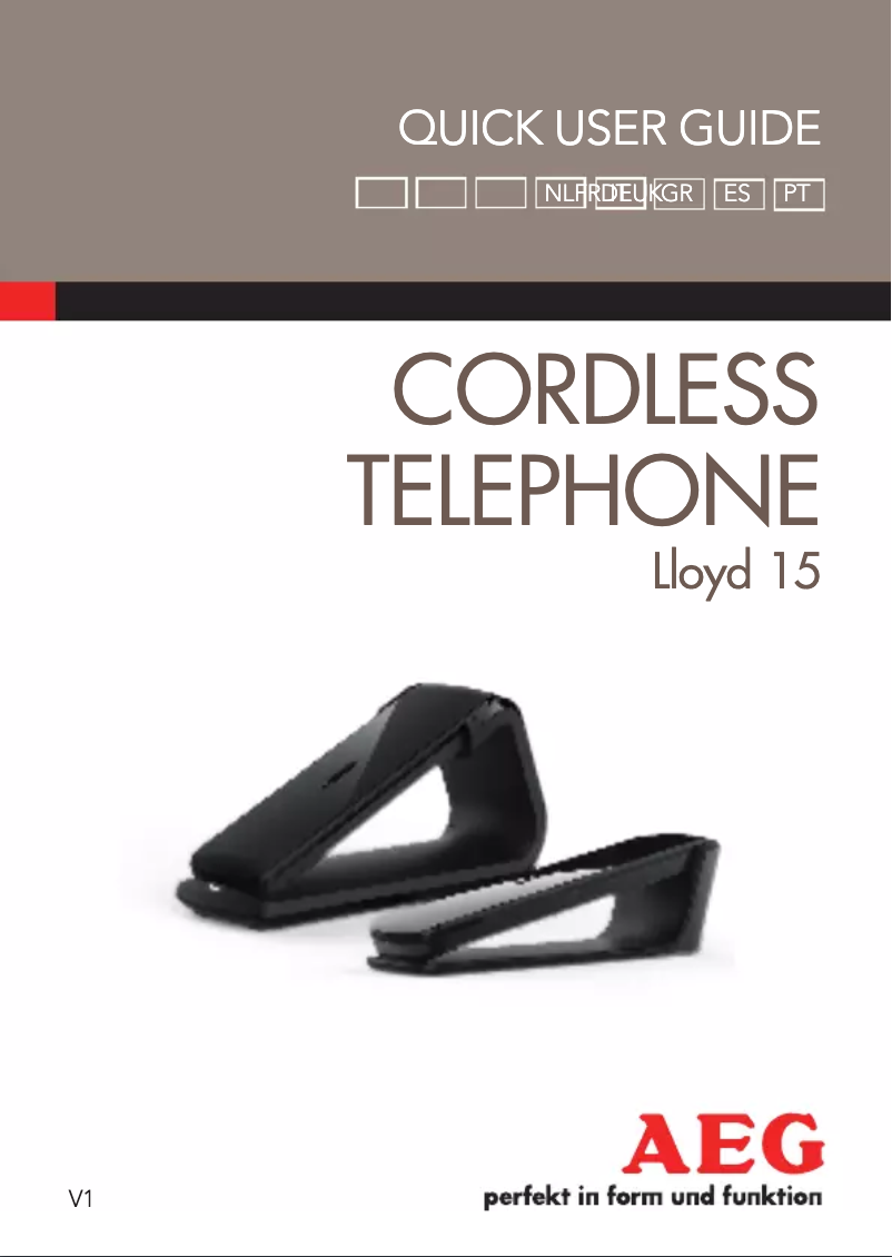 Page 1 de la notice Manuel utilisateur AEG Lloyd 15