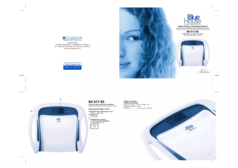 Image de la première page du manuel de l'appareil Athletic BH 817 BS