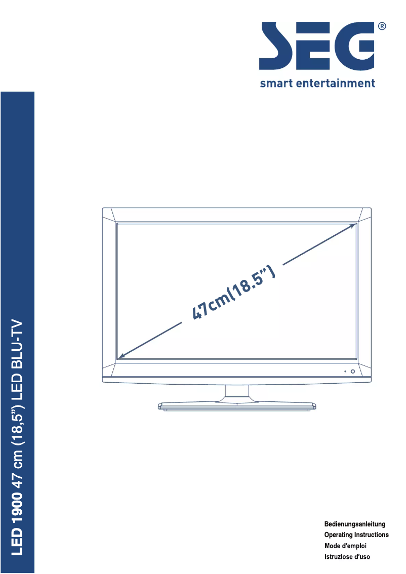 Page 1 de la notice Manuel utilisateur SEG LED1900