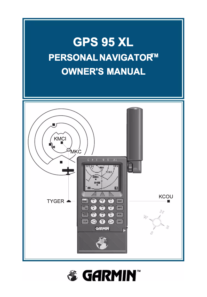 Page 1 de la notice Manuel utilisateur Garmin GPS 95XL