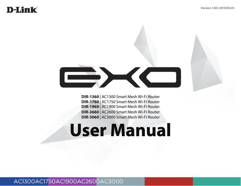 Image de la première page du manuel de l'appareil DIR-1760