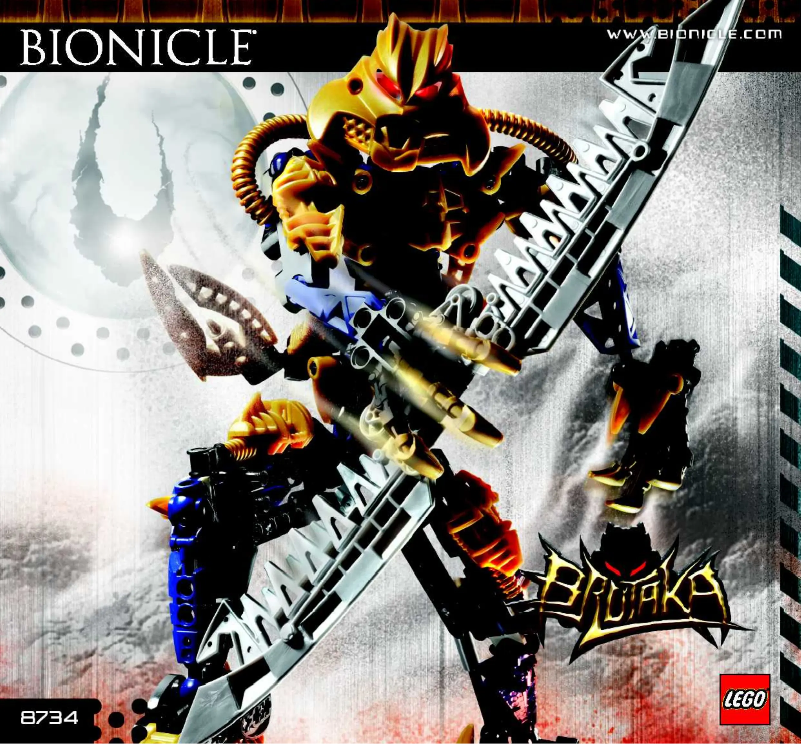 Image de la première page du manuel de l'appareil Bionicle 8734