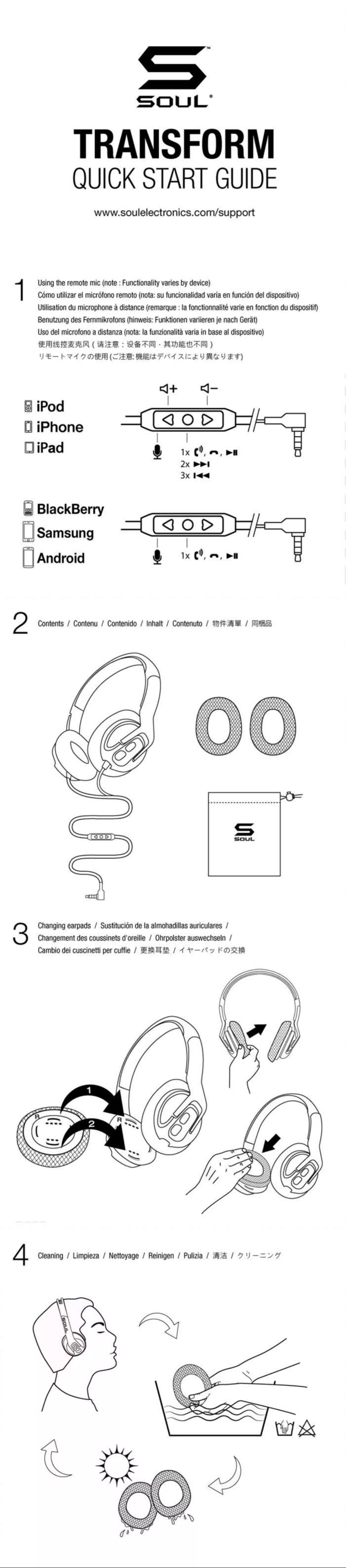 Página 1 del manual Manual de usuario Soul Transform
