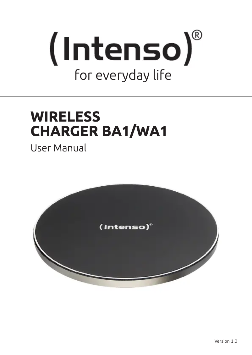 Image de la première page du manuel de l'appareil BA1