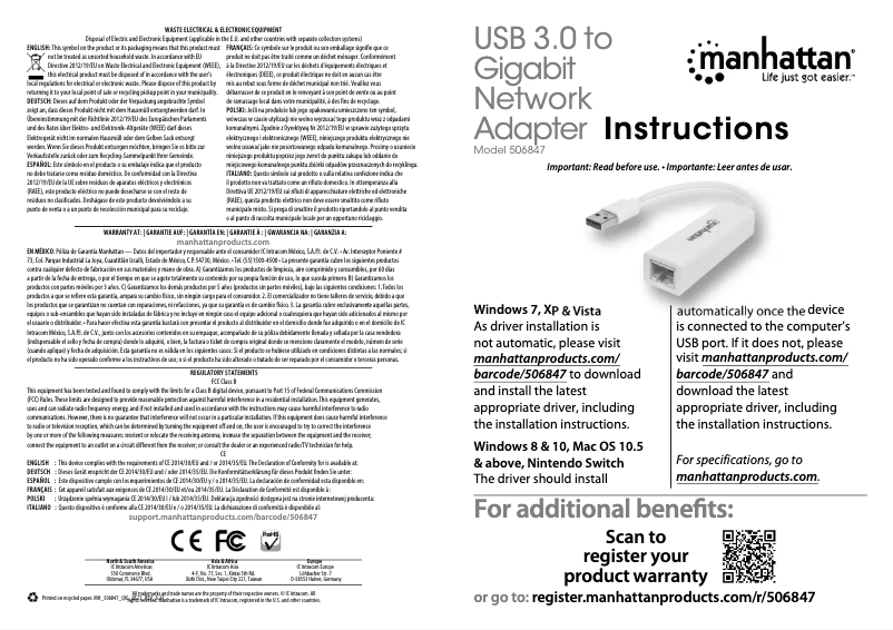 Page n°1 - Manuel utilisateur Manhattan 506847