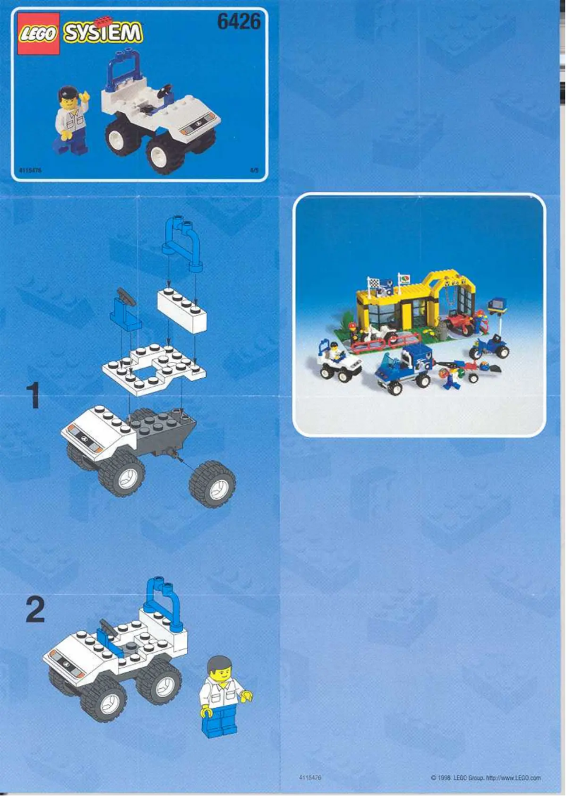 Page 1 de la notice Manuel utilisateur Lego The Pit Stop