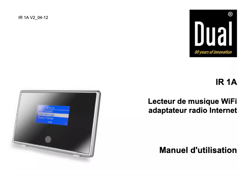 Page n°1 - Manuel utilisateur Dual IR 1A