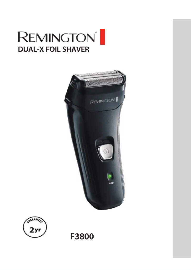 Page 1 de la notice Manuel utilisateur Remington F3800 Dual-X