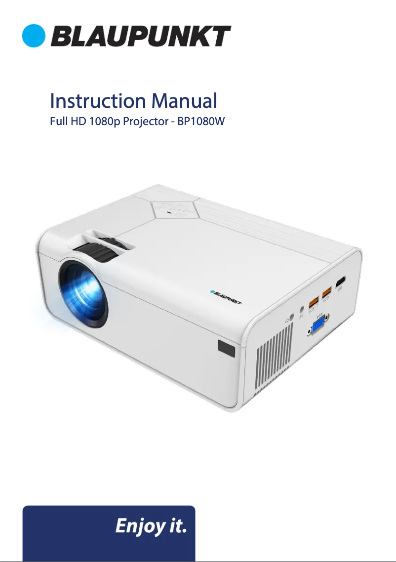 Image de la première page du manuel de l'appareil BP1080W