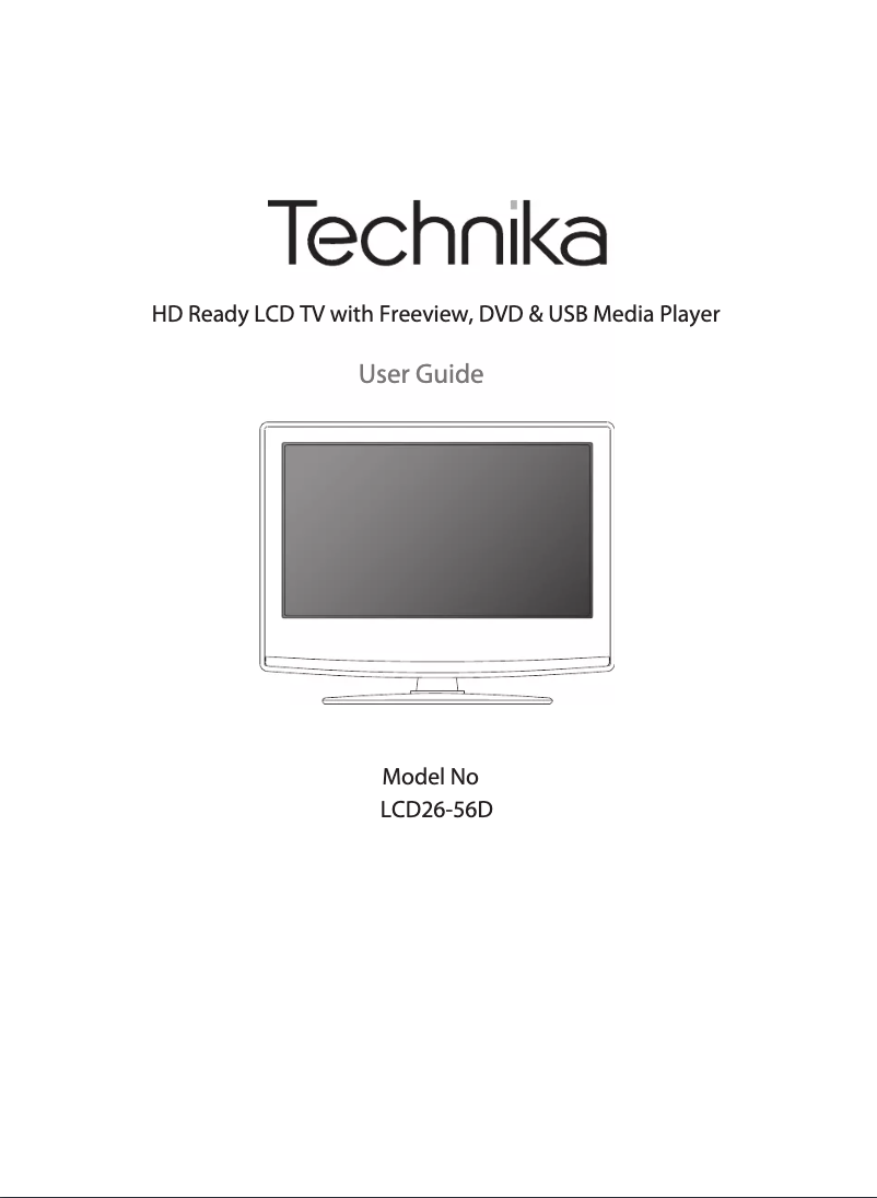 Image de la première page du manuel de l'appareil LCD26-56D