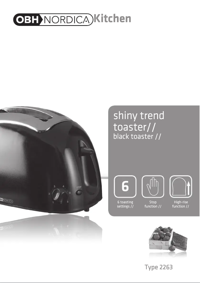 Image de la première page du manuel de l'appareil Shiny Trend 2263