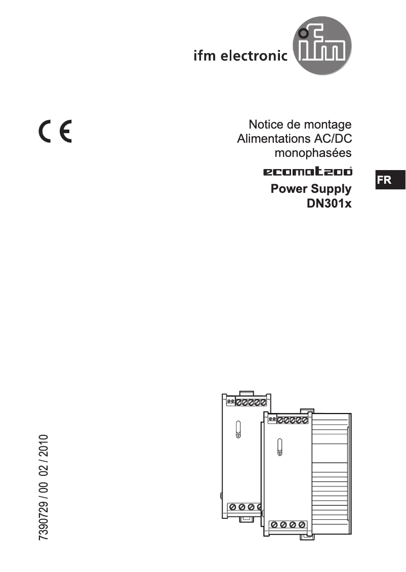 Page n°1 - Manuel utilisateur IFM DN3012