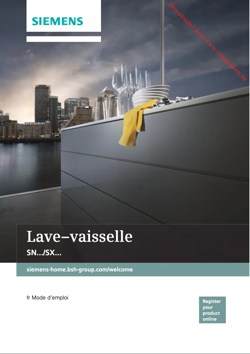 Page 1 de la notice Manuel utilisateur Siemens SX657X04IE