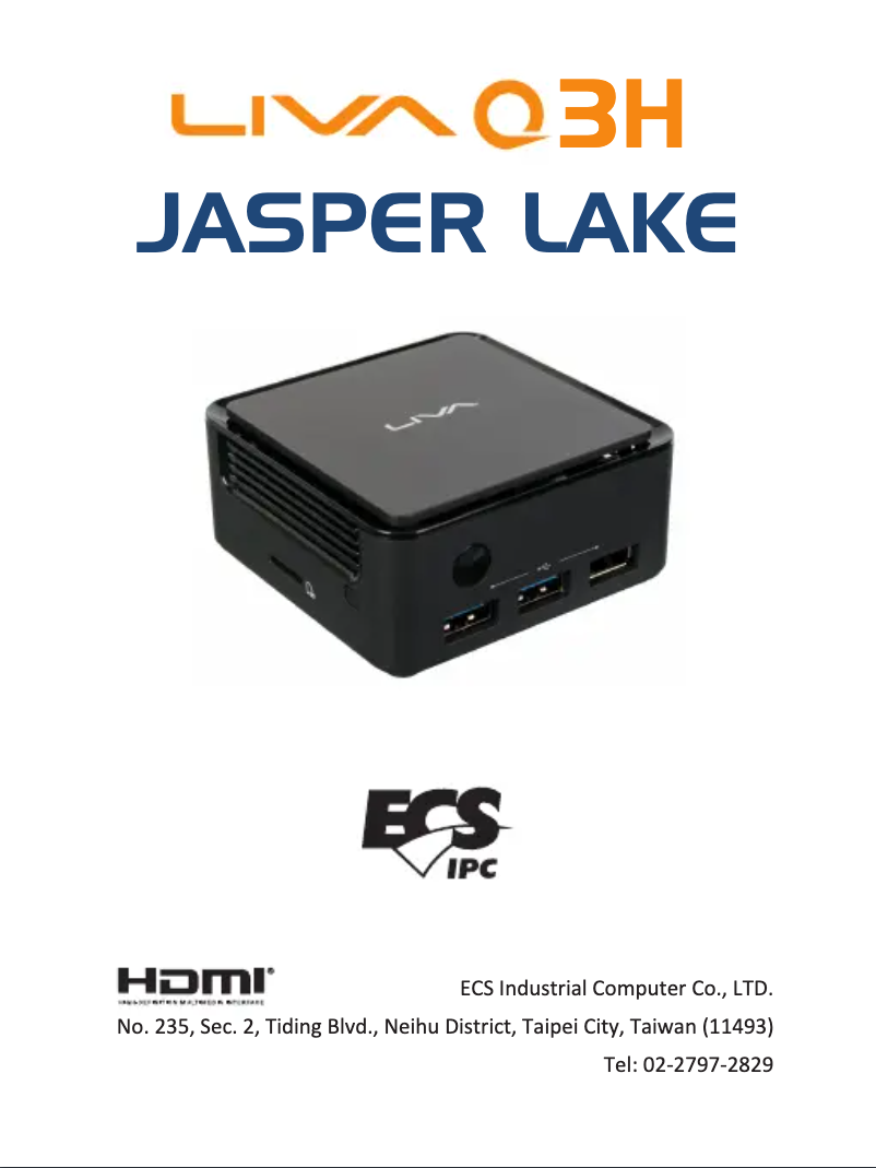 Image de la première page du manuel de l'appareil LIVA Q3H