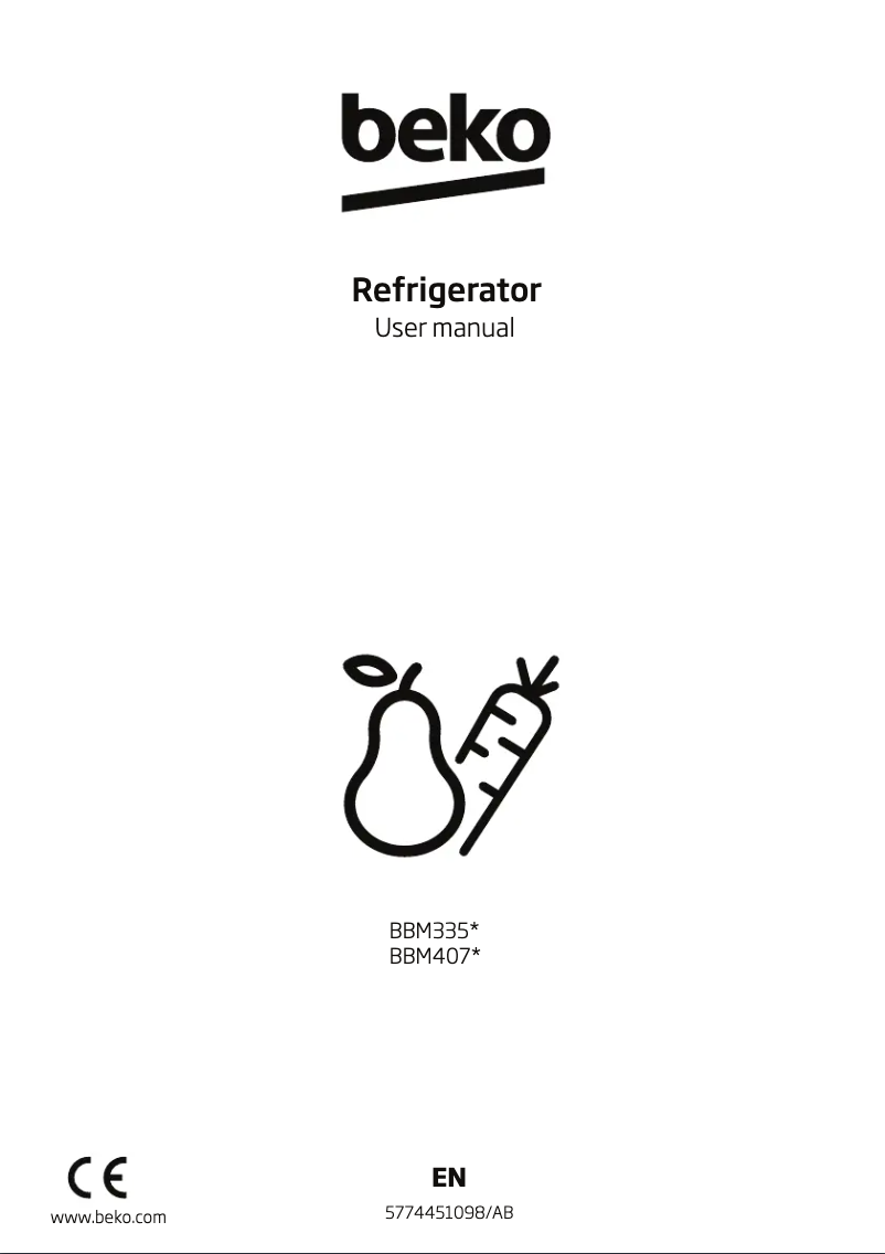 Page n°1 - Manuel utilisateur Beko BBM407PDX1