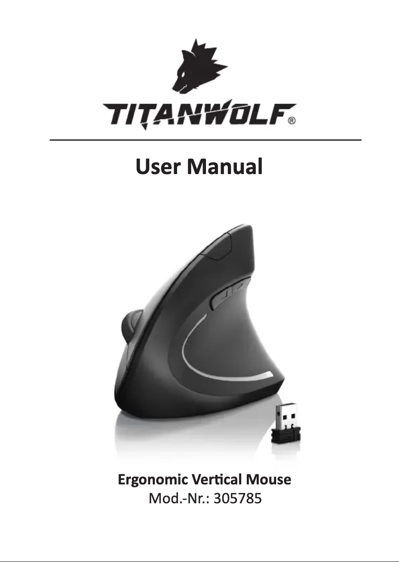 Page 1 de la notice Manuel utilisateur Titanwolf 305785