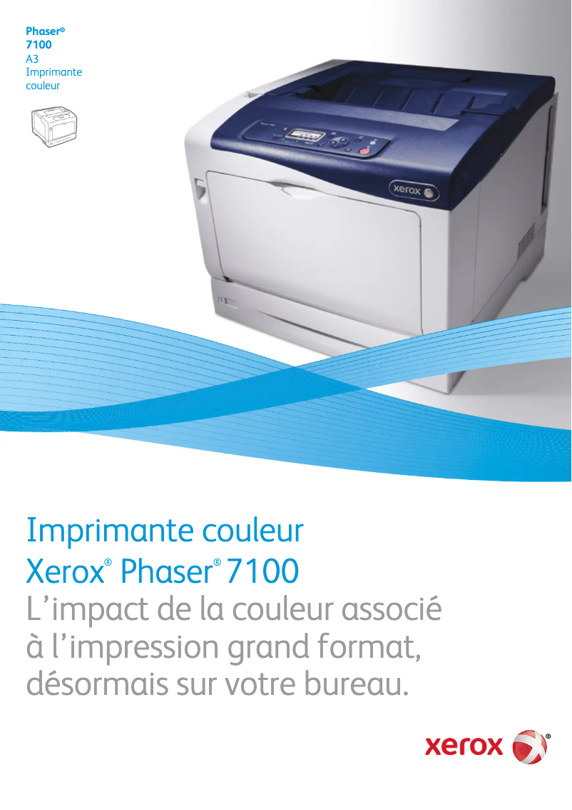 Image de la première page du manuel de l'appareil Phaser 7100 DNM