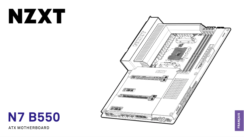 Page 1 de la notice Manuel utilisateur NZXT N7 B550