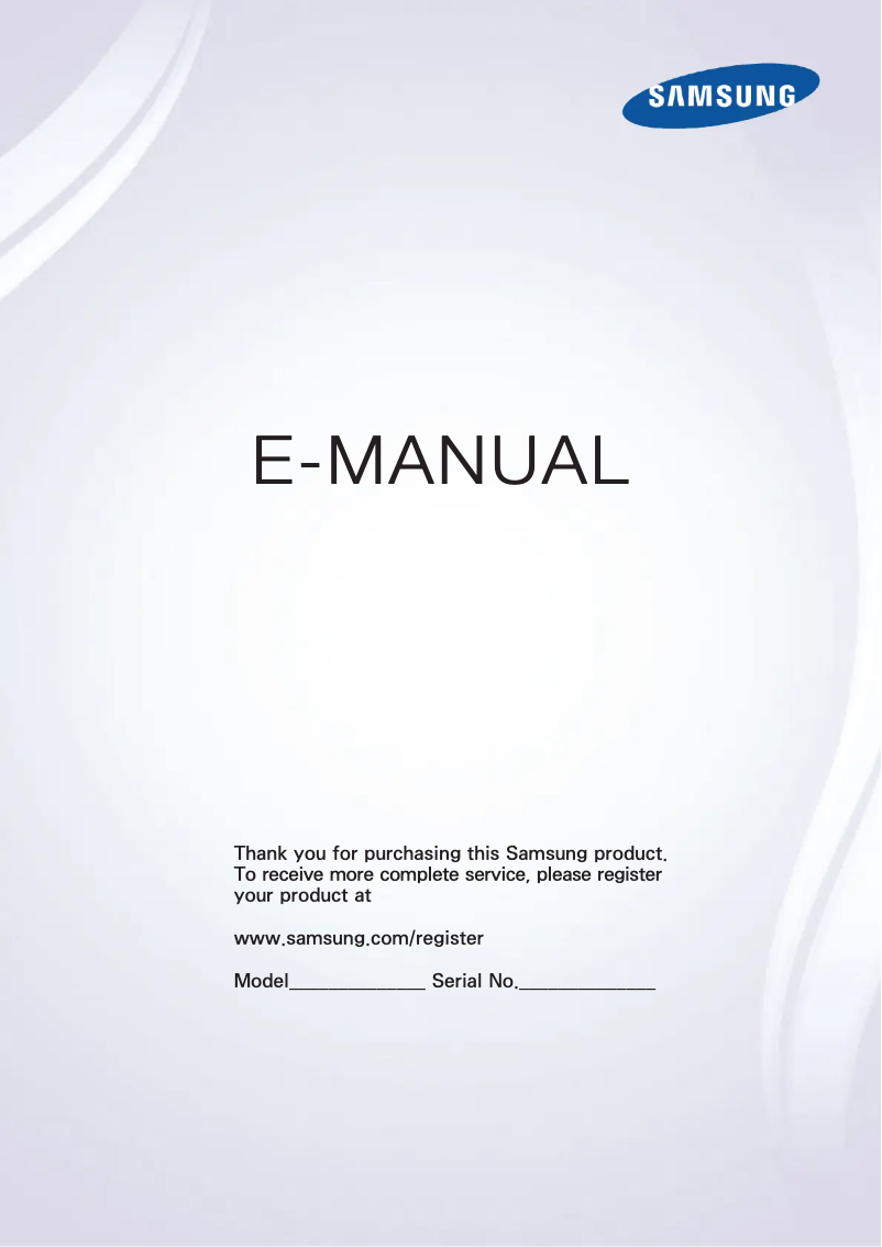 Page n°1 - Manuel utilisateur Samsung UN60JU6400F