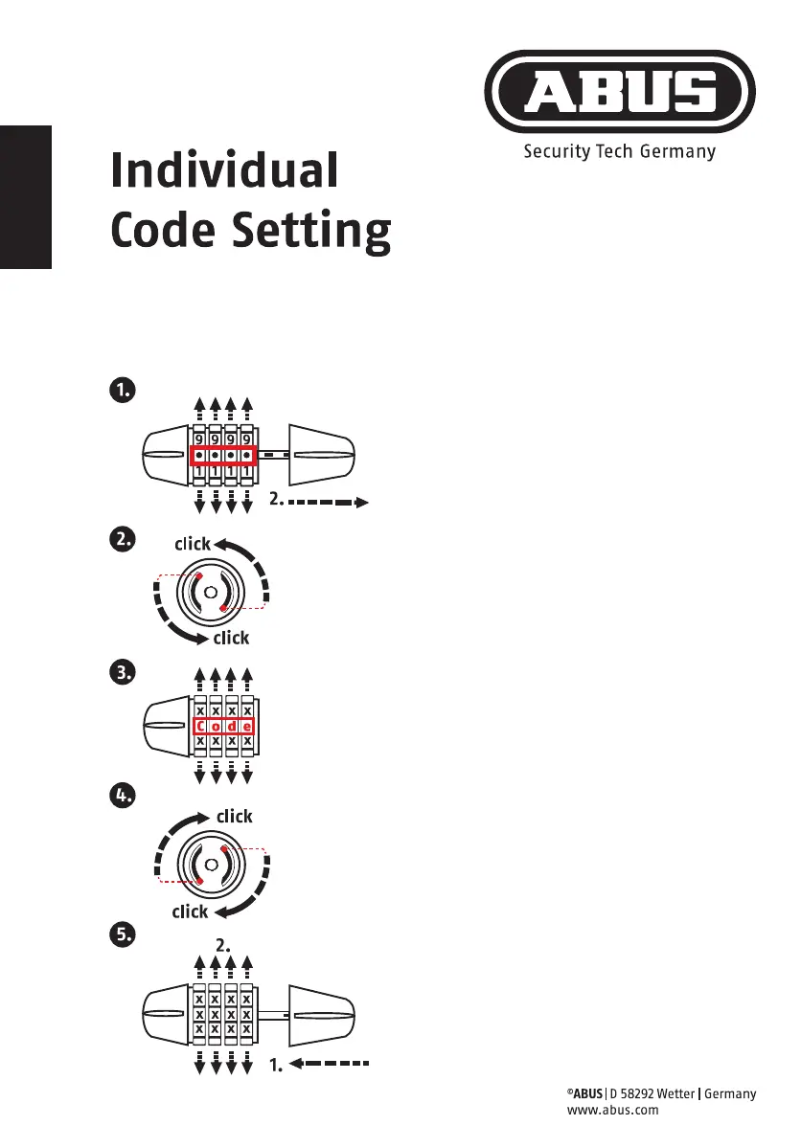 Página 1 del manual Manual de instrucciones Abus 5510C