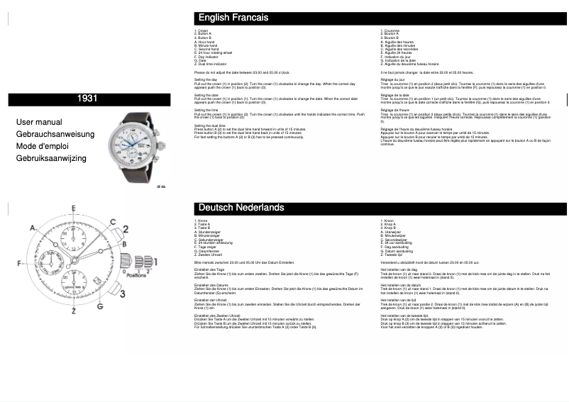 Page 1 de la notice Manuel utilisateur Davis Franklin 1931