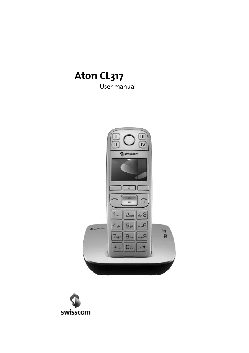 Image de la première page du manuel de l'appareil Aton CL317